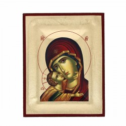 Icona litografata Madonna della Tenerezza 11x14 cm