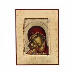 Icona litografata Madonna della Tenerezza 10x13 cm