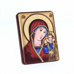 Icona Madonna di Kazan alluminio 5x6 cm Cipolletti