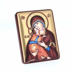 Icona Madonna della Tenerezza alluminio 5x6 cm Cipolletti