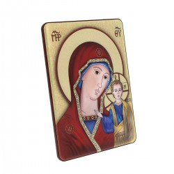 Icona Madonna di Kazan alluminio 16x22 cm Cipolletti