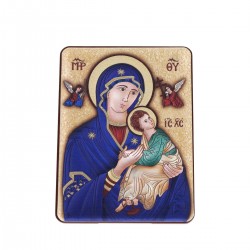 Icona Madonna Odigitria alluminio 10x14 cm Cipolletti