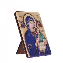 Icona Madonna Odigitria alluminio 10x14 cm Cipolletti