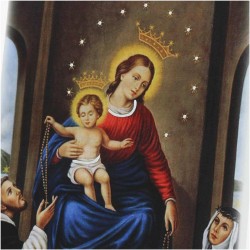 Quadro Madonna di Pompei 18x36 cm