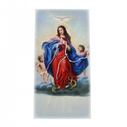 Quadro Madonna che scioglie i nodi 18x36 cm