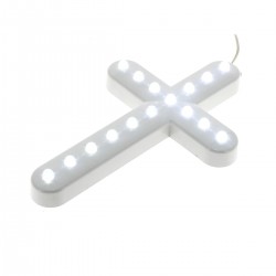 Croce luminosa 16 Led bianco 24V 16x25 cm