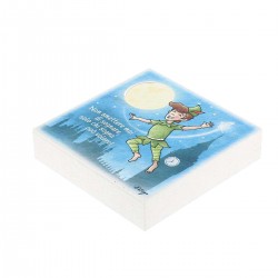 Quadretto decorato con Peter Pan 10x10 cm