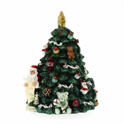 Carillon Albero di Natale decorato 12x16,5 cm