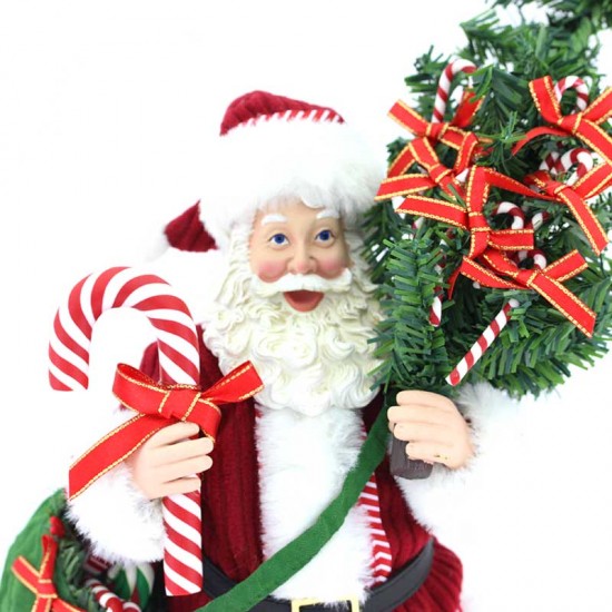 Babbo Natale con albero 27 cm Dept. 56 6008584 - 2420025 