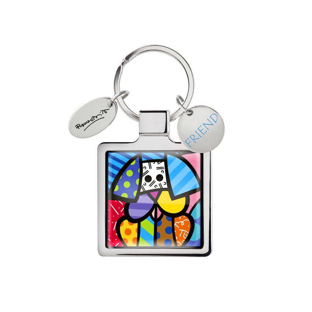 Portachiavi Cane 4x8 cm Romero Britto Egan - 24600640 