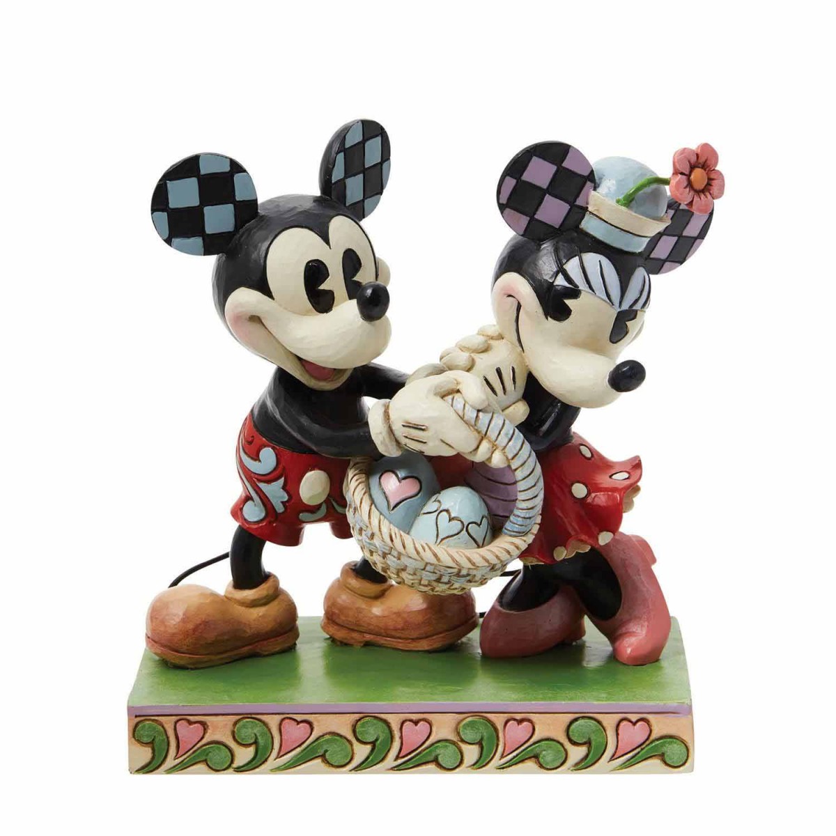 Topolino e Minnie con cestino di Pasqua 14,5 cm Disney Traditions 6014317 -  25200219 