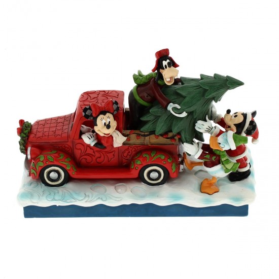 Mickey Mouse and his friends on truck 16,5 cm Disney Traditions