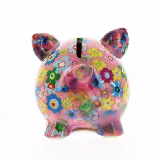 Pig Rosie Piggy bank 8.5x9.5x10.5 cm Pomme Pidou - 25400131