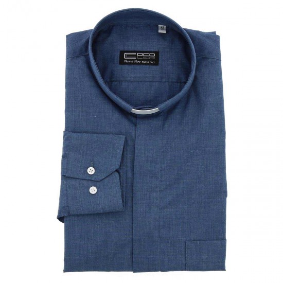 Denim on sale clergy shirt