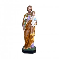 Statua San Giuseppe in resina dipinta 130 cm