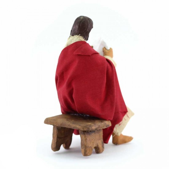 Presepe pasquale Crocifissione di Gesù terracotta vestita 13 cm - 21700331