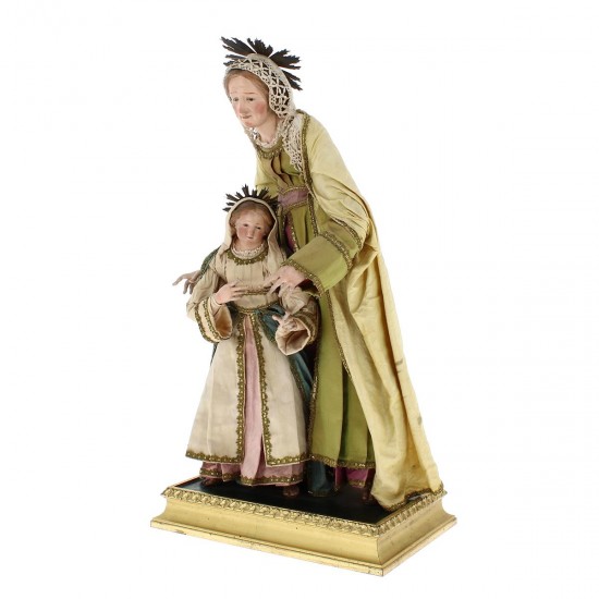 Statua Sant'Anna vestita stile 700 50 cm - 660010 