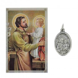 Medaglia San Giuseppe Ovunque Proteggimi 1,5x2,2 cm