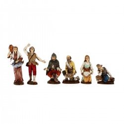 8 Statuine per presepe Landi Moranduzzo cm 8