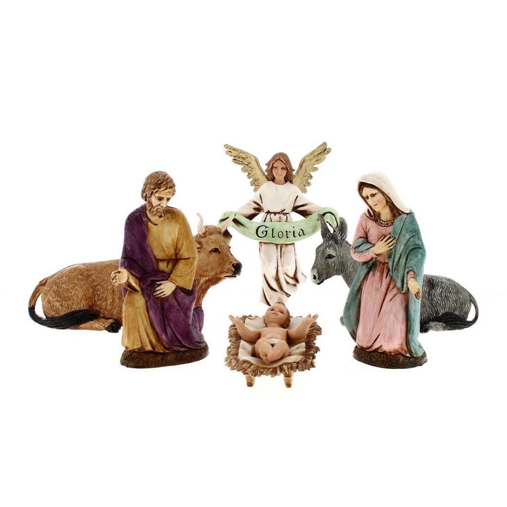 Statuine natività: 13 soggetti per presepe da 30 cm