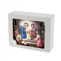 Lampada notturna con presepe 16x13 cm