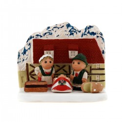 Presepe Austria in terracotta 8x7 cm