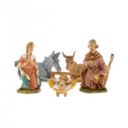 Natività in resina 4 cm 5 pezzi Presepe Fontanini