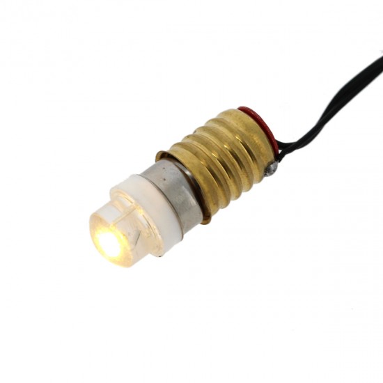 Bombilla LED blanca con casquillo E10 y enchufe de bajo voltaje - 20500656