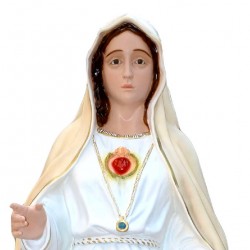 Statua Madonna di Fatima braccia aperte in vetroresina 180 cm