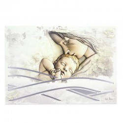 Quadro traforato Madonna con Bimbo 36x25 cm