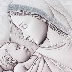 Quadro Madonna con Bambino 36x25 cm