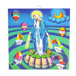 Quadro Madonna Miracolosa 15x15 cm