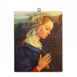 Quadro Madonna del Lippi stampa su tela 24x30