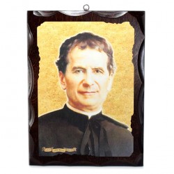 Quadro Don Bosco stampa su legno massello 40x30 cm