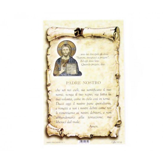 Tarjeta de oración - Padre Nuestro 10x15 cm 100 uds.