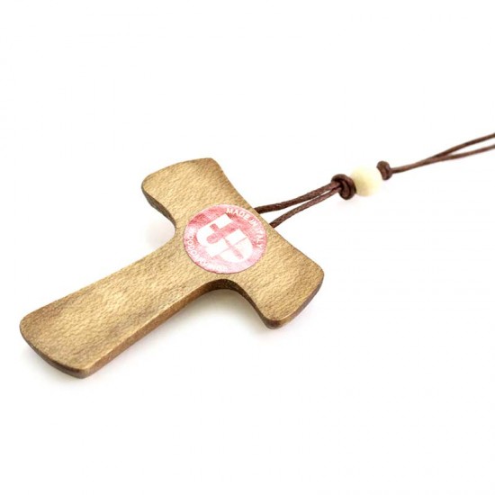 Croce della Pace Tau in legno 4x5 cm - 1400082 
