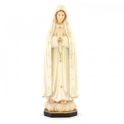 Statua Madonna di Fatima in legno 20 cm