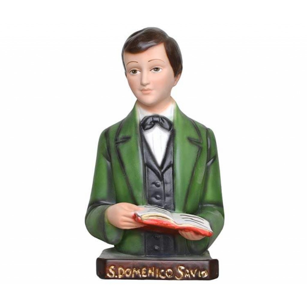 Resin St. Domenico Savio Bust 18 cm - 15400303