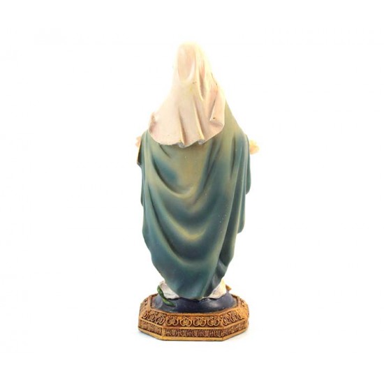 Statua Madonna Miracolosa in resina 15 cm - 1540038 