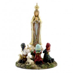 Statua Madonna di Fatima in resina 14 cm