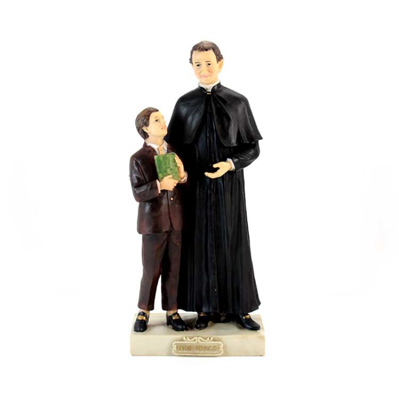 Statua Don Bosco E Domenico Savio In Resina 30 Cm