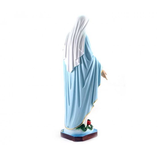 Statua Madonna Miracolosa resina colorata 50 cm - 15400600 