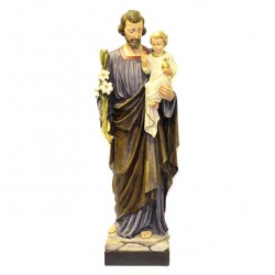 Statua San Giuseppe con Bambino in resina 90 cm