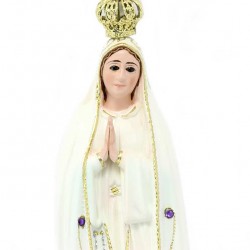 Statua Madonna di Fatima plastica 21 cm