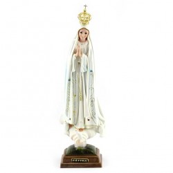 Statua Madonna di Fatima plastica 35 cm