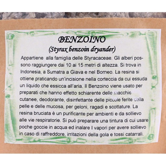 Incenso Benzoino naturale etiope 500 gr.