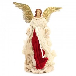 Statuine Tre Angeli con strumenti bianco e argentato