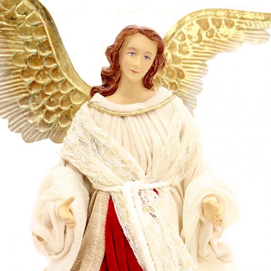Ali angelo in tessuto bianco da 105 x 45 cm