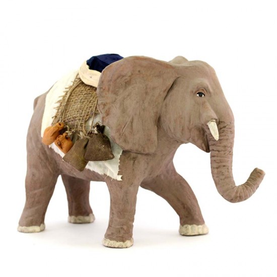 Soprammobile in terracotta statuina elefante artigianale animali d' ar –  arte e luce designers