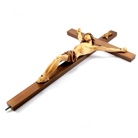 Cruz procesional talla de madera